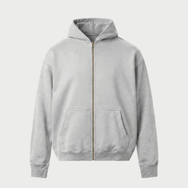 ORGANIC ZIPPER ASH GREY BRONZE