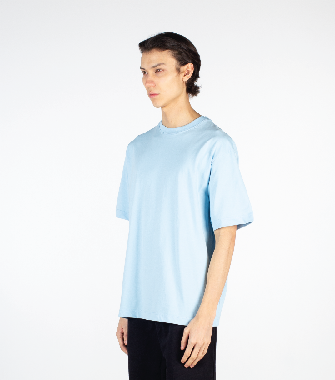 T-shirt - Light blue/white - Men