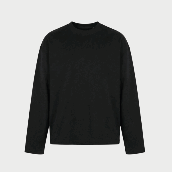 ESSENTIAL OPEN CUFF LONGSLEEVE BLACK