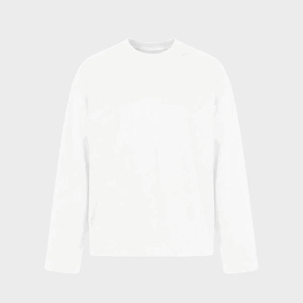 ESSENTIAL OPEN CUFF LONGSLEEVE WHITE